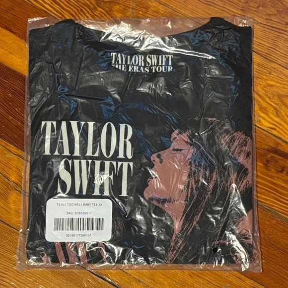 π Authentic Merch - Taylor Swift The Eras Tour Black T-Shirt - Picture 3 of 6
